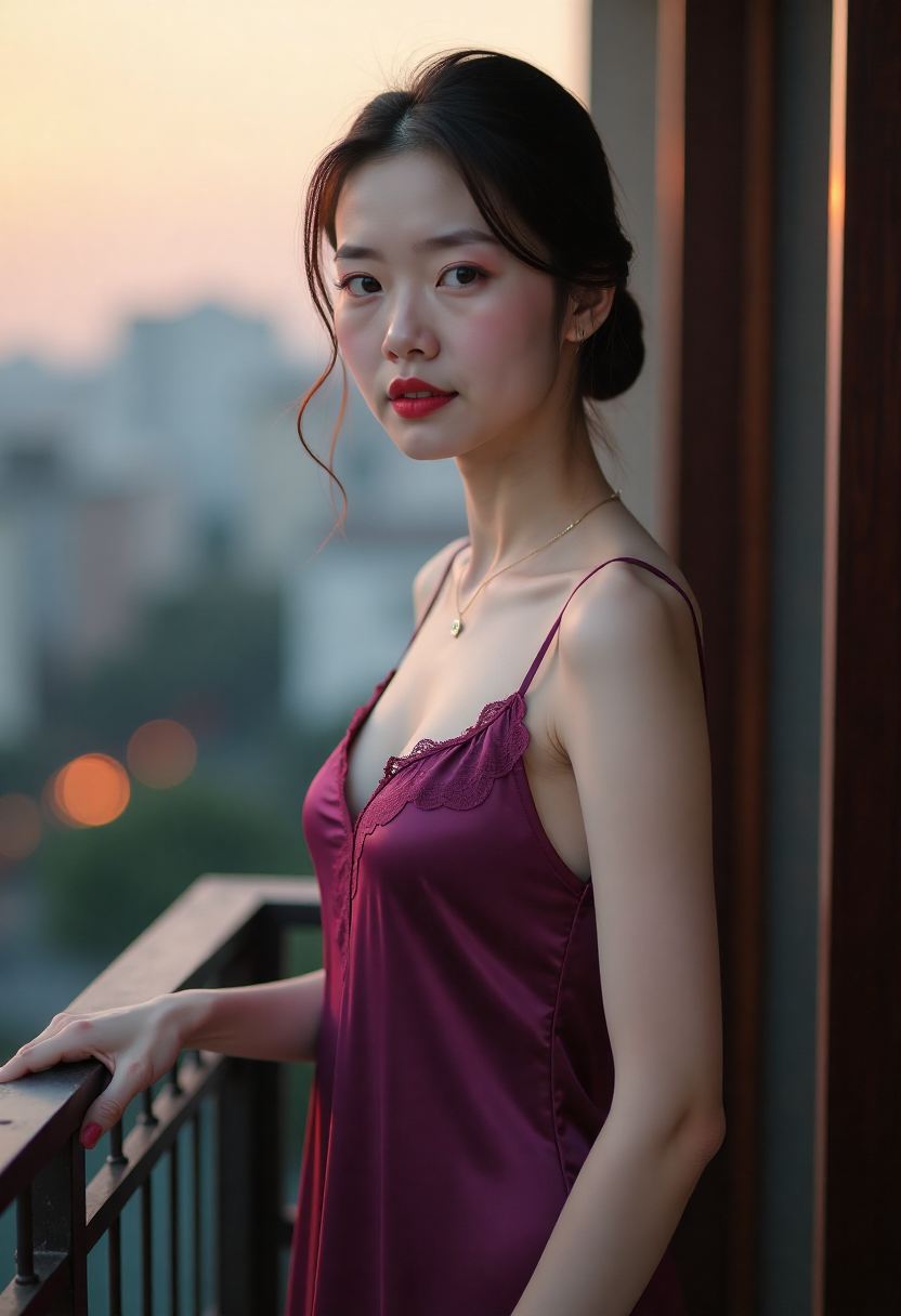 雨棚下两人对坐，中间是一盒冷馄饨